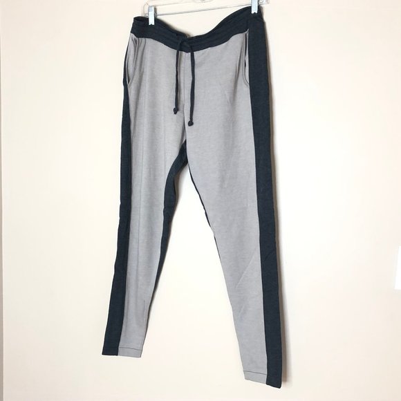 Chaser Pants - Chaser Colorblock 2 Tone Slouchy Jogger Pants